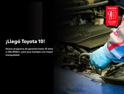 Toyota 10, nuestra garantía de hasta 10 años o 200.000 km